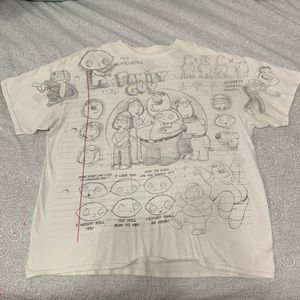 Liquid Blue Family Guy T-shirt in XXL